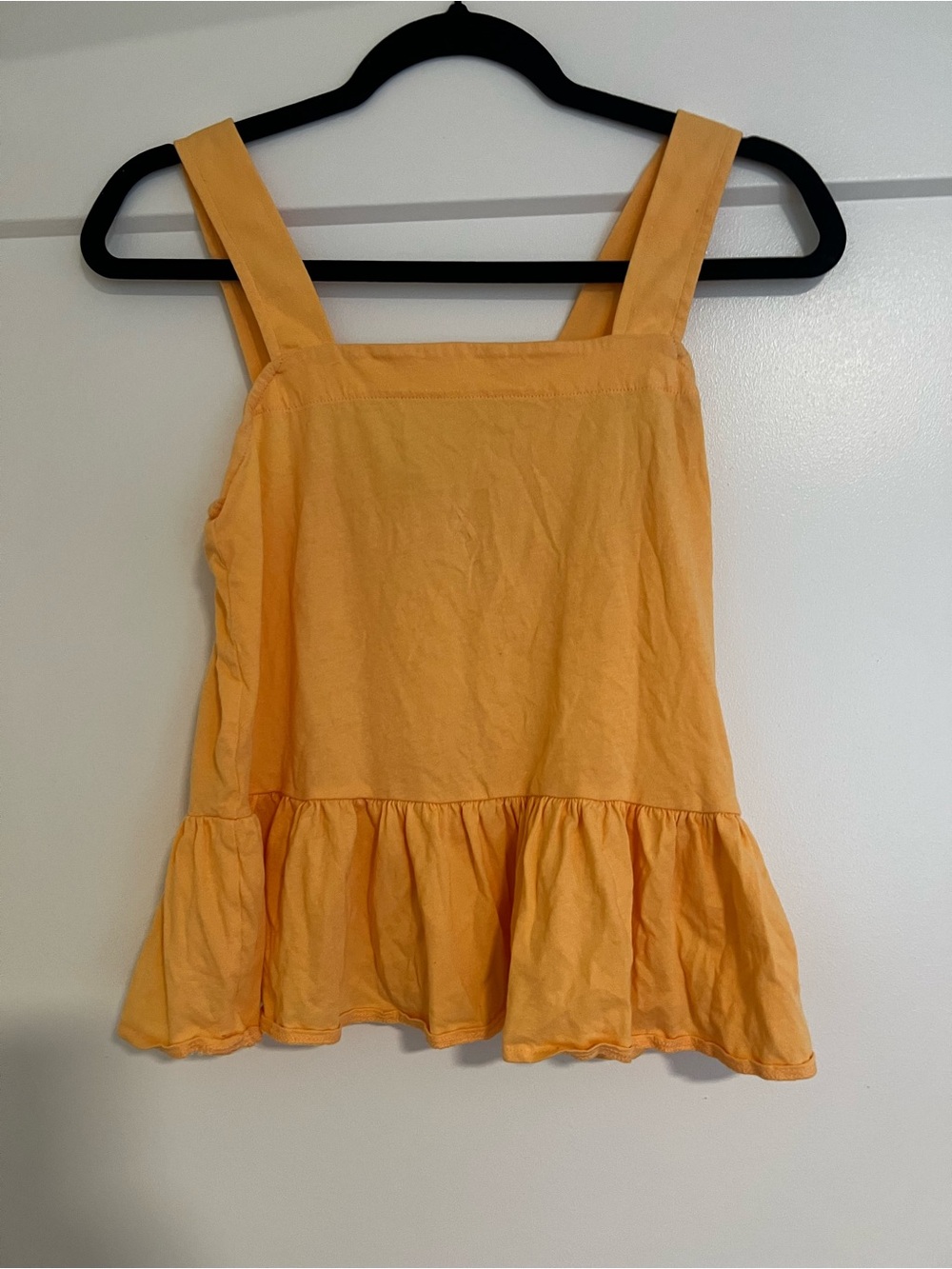 Yellow Peplum Tank Top